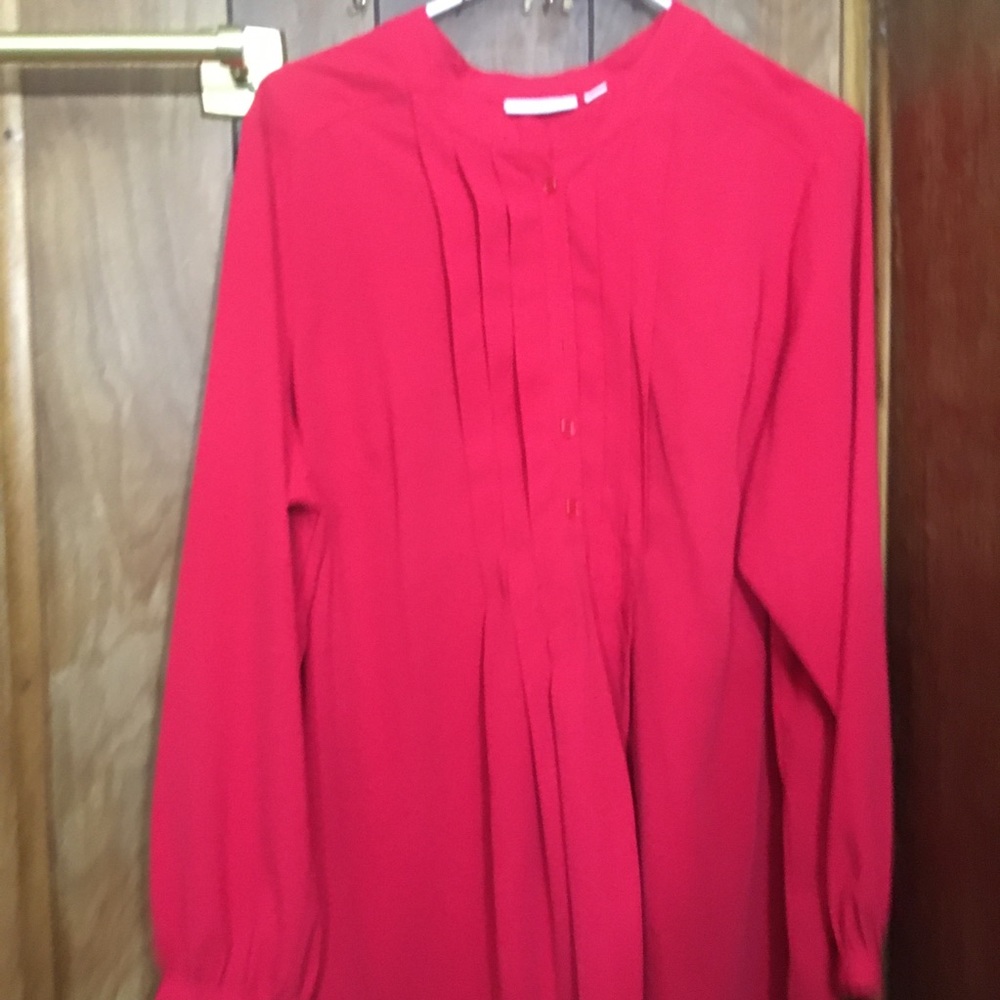 Blouse red size 1x